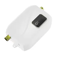 ​Electric Mini Tankless Water Heater 220V 3500W Bathroom Kitchen Washing Machine with LCD Display for Shower Bathroom Kitchen Washing Machine EU Plug 540