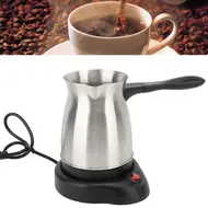 ​Electric Turkish Coffee Maker Machine 600ml 20oz Multifunctional Espresso Tea & Milk Pot 600W Stainless Steel Ergonomic Handle 477