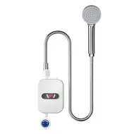 ​Electric instant water heater LCD digital display thermostatic shower water heater waterproof 304 stainless steel tankless water heater 539