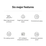 Espresso Coffee Machine 20 Bar Stainless Steel 2 n 1 Semi Automatic Cappuccino Latte Maker with Milk Frother 1.5L  Removable Water Tank Coffee Portafilter and Tamper Spoon 461