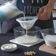 ​Fine Mesh Strainer Mesh Sieve with Handle Fine Mesh Screen for Filtering Juice Milk Honey Wine Soup & Kitchen Baking 516