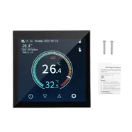 ​HYT001 WIFI Smart Heating Thermostat Digital Temperature Controller Mobile Phone APP Control Touchscreen LCD Display Weekly Programmable Thermostat Frost Protection for Home School Office Hotel Smart Life APP Control 553