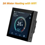 ​HYT001 WIFI Smart Heating Thermostat Digital Temperature Controller Mobile Phone APP Control Touchscreen LCD Display Weekly Programmable Thermostat Frost Protection for Home School Office Hotel Smart Life APP Control 553
