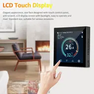 ​HYT001 WIFI Smart Heating Thermostat Digital Temperature Controller Mobile Phone APP Control Touchscreen LCD Display Weekly Programmable Thermostat Frost Protection for Home School Office Hotel Smart Life APP Control 553