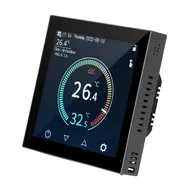 ​HYT001 WIFI Smart Heating Thermostat Digital Temperature Controller Mobile Phone APP Control Touchscreen LCD Display Weekly Programmable Thermostat Frost Protection for Home School Office Hotel Smart Life APP Control 553