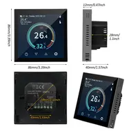 ​HYT001 WIFI Smart Heating Thermostat Digital Temperature Controller Mobile Phone APP Control Touchscreen LCD Display Weekly Programmable Thermostat Frost Protection for Home School Office Hotel Smart Life APP Control 553