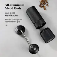 ​Hand Coffee Grinder Pentagonal Grinding Core Portable Freshly Grinded Coffee Bean Grinder for Home Appliances - Silver 473