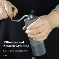 ​Hand Coffee Grinder Pentagonal Grinding Core Portable Freshly Grinded Coffee Bean Grinder for Home Appliances - Silver 473