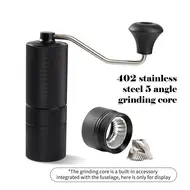 ​Hand Coffee Grinder Pentagonal Grinding Core Portable Freshly Grinded Coffee Bean Grinder for Home Appliances - Silver 473