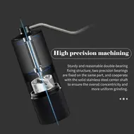 ​Hand Coffee Grinder Pentagonal Grinding Core Portable Freshly Grinded Coffee Bean Grinder for Home Appliances - Silver 473