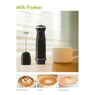 ​Homgeek 500W Immersion Hand Blender 3 in 1 6 Speed Electric Stick with Turbo Stainless Steel Whisk & Milk Frother Attachments Black 490