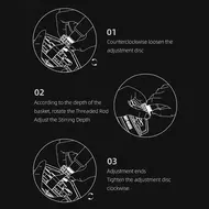 MHW 3BOMBER Adjustable WDT Tool Espresso 8 Needles 0.4mm Coffee Distributor with Magnetic Stand 6 Spare Needles & Adjustable Range Coffee Stirrer for Espresso Machine 482