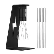 MHW 3BOMBER Adjustable WDT Tool Espresso 8 Needles 0.4mm Coffee Distributor with Magnetic Stand 6 Spare Needles & Adjustable Range Coffee Stirrer for Espresso Machine 482