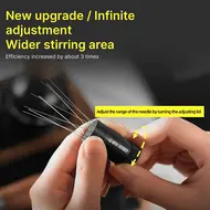 MHW 3BOMBER Adjustable WDT Tool Espresso 8 Needles 0.4mm Coffee Distributor with Magnetic Stand 6 Spare Needles & Adjustable Range Coffee Stirrer for Espresso Machine 482