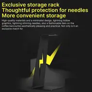 MHW 3BOMBER Adjustable WDT Tool Espresso 8 Needles 0.4mm Coffee Distributor with Magnetic Stand 6 Spare Needles & Adjustable Range Coffee Stirrer for Espresso Machine 482