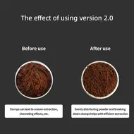 MHW 3BOMBER Adjustable WDT Tool Espresso 8 Needles 0.4mm Coffee Distributor with Magnetic Stand 6 Spare Needles & Adjustable Range Coffee Stirrer for Espresso Machine 482