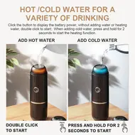 ​Nespresso Compatible Electric Portable Coffee Maker 19 Bar 100W Wireless Heating Travel Espresso Machine for Travel Camping Office Home with NS Pods and Ground Coffee - Red 460