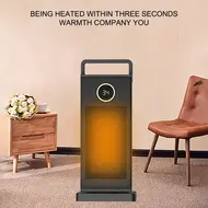 ​Portable 2000W PTC Ceramic Heater Fan Heater with 12H Timer 60 Degree Oscillation 30 Degree Tilt Over and Overheat Protection for Bedroom Office Indoor 536