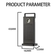 ​Portable 2000W PTC Ceramic Heater Fan Heater with 12H Timer 60 Degree Oscillation 30 Degree Tilt Over and Overheat Protection for Bedroom Office Indoor 536