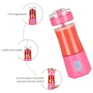 ​Portable Electric Blender Single Serve Fruit Juicer Mixer Cup with USB Rechargeable 4000mAh Battery - 	Blue 496