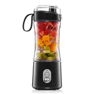 ​Portable Electric Blender Single Serve Fruit Juicer Mixer Cup with USB Rechargeable 4000mAh Battery - 	Black 495