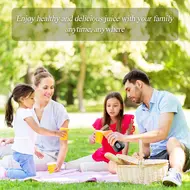 ​Portable Electric Blender Single Serve Fruit Juicer Mixer Cup with USB Rechargeable 4000mAh Battery - 	Blue 496