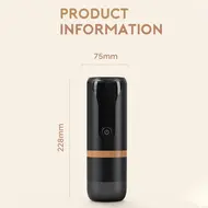 Portable Espresso Machine 9 Bar Rechargeable 2 in 1 Travel Coffee Maker for Nespresso Capsules & Ground Coffee Perfect for Travel Camping Hiking Office Kitchen Black 457