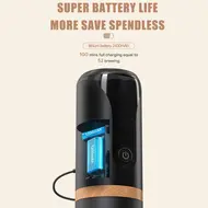 Portable Espresso Machine 9 Bar Rechargeable 2 in 1 Travel Coffee Maker for Nespresso Capsules & Ground Coffee Perfect for Travel Camping Hiking Office Kitchen Black 457