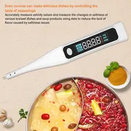 ​Portable Halogen Salt Concentration Tester High Temperature Measurement Max 99℃ with Calibration for Cooking 514