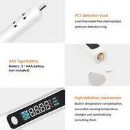 ​Portable Halogen Salt Concentration Tester High Temperature Measurement Max 99℃ with Calibration for Cooking 514