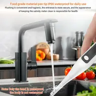 ​Portable Halogen Salt Concentration Tester High Temperature Measurement Max 99℃ with Calibration for Cooking 514