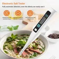 ​Portable Halogen Salt Concentration Tester High Temperature Measurement Max 99℃ with Calibration for Cooking 514