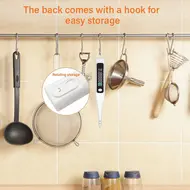 ​Portable Halogen Salt Concentration Tester High Temperature Measurement Max 99℃ with Calibration for Cooking 514