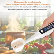 ​Portable Halogen Salt Concentration Tester High Temperature Measurement Max 99℃ with Calibration for Cooking 514