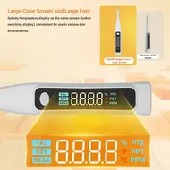 ​Portable Halogen Salt Concentration Tester High Temperature Measurement Max 99℃ with Calibration for Cooking 514