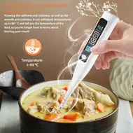 ​Portable Halogen Salt Concentration Tester High Temperature Measurement Max 99℃ with Calibration for Cooking 514