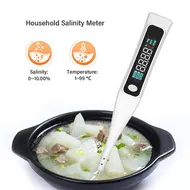 ​Portable Halogen Salt Concentration Tester High Temperature Measurement Max 99℃ with Calibration for Cooking 514