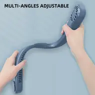 ​Portable Neck Fan Bladeless Fan 360°C Cooling Airflow USB Rechargeable Bladeless Mini Fan 3 Speeds Hands Free Personal Fan for Household Garden Work Outdoor Travelling Sport - 2Pcs 554