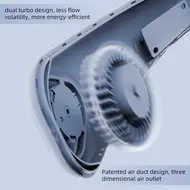 ​Portable Neck Fan Bladeless Fan 360°C Cooling Airflow USB Rechargeable Bladeless Mini Fan 3 Speeds Hands Free Personal Fan for Household Garden Work Outdoor Travelling Sport - 2Pcs 554