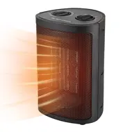 ​Portable Space Heater with 2 Gear Heating and Fan Modes Wind Speed Adjustable Thermostat Automatic Power Off When Tipping Over 1500W Small Electric Space Heater for Bedroom Office Under Desk Quiet Operation 535