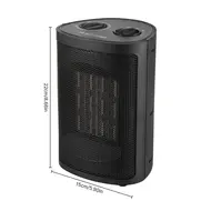 ​Portable Space Heater with 2 Gear Heating and Fan Modes Wind Speed Adjustable Thermostat Automatic Power Off When Tipping Over 1500W Small Electric Space Heater for Bedroom Office Under Desk Quiet Operation 535