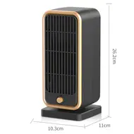 ​Room Heater 500W PTC Ceramic Heater Fan for Portable Heating with 30 Degree Tilt and Overheat Protection for Bedroom Office Indoor Use Black 534