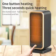 ​Room Heater 500W PTC Ceramic Heater Fan for Portable Heating with 30 Degree Tilt and Overheat Protection for Bedroom Office Indoor Use Black 534