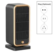 ​Room Heater 500W PTC Ceramic Heater Fan for Portable Heating with 30 Degree Tilt and Overheat Protection for Bedroom Office Indoor Use Black 534