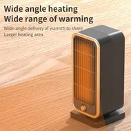 ​Room Heater 500W PTC Ceramic Heater Fan for Portable Heating with 30 Degree Tilt and Overheat Protection for Bedroom Office Indoor Use Black 534