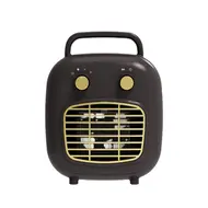 ​Room Heater 800W PTC Ceramic 6-8m Human Sensor Low Noise Fast Heating Portable Heater Fan with 30 Degree Tilt and Overheat Protection 3 Gears Adjustable for Bedroom Office Indoor Use - Black 537