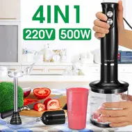 ​SOKANY 1710-4 4-In-1 Immersion Hand Blender Set 500W 2 Variable Speeds Stainless Steel Handheld Blender 469