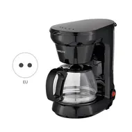 SOKANY CM102 6 Cup Electric Coffee Maker 750ml Borosilicate Glass Carafe 650W Drip Coffee Pot Machine with Anti Drip for Home or Office Use 468