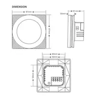 ​Smart Electric Heating Thermostat eWelink WiFi - White 556