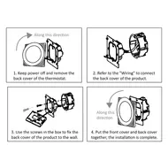 ​Smart Electric Heating Thermostat eWelink WiFi - White 556